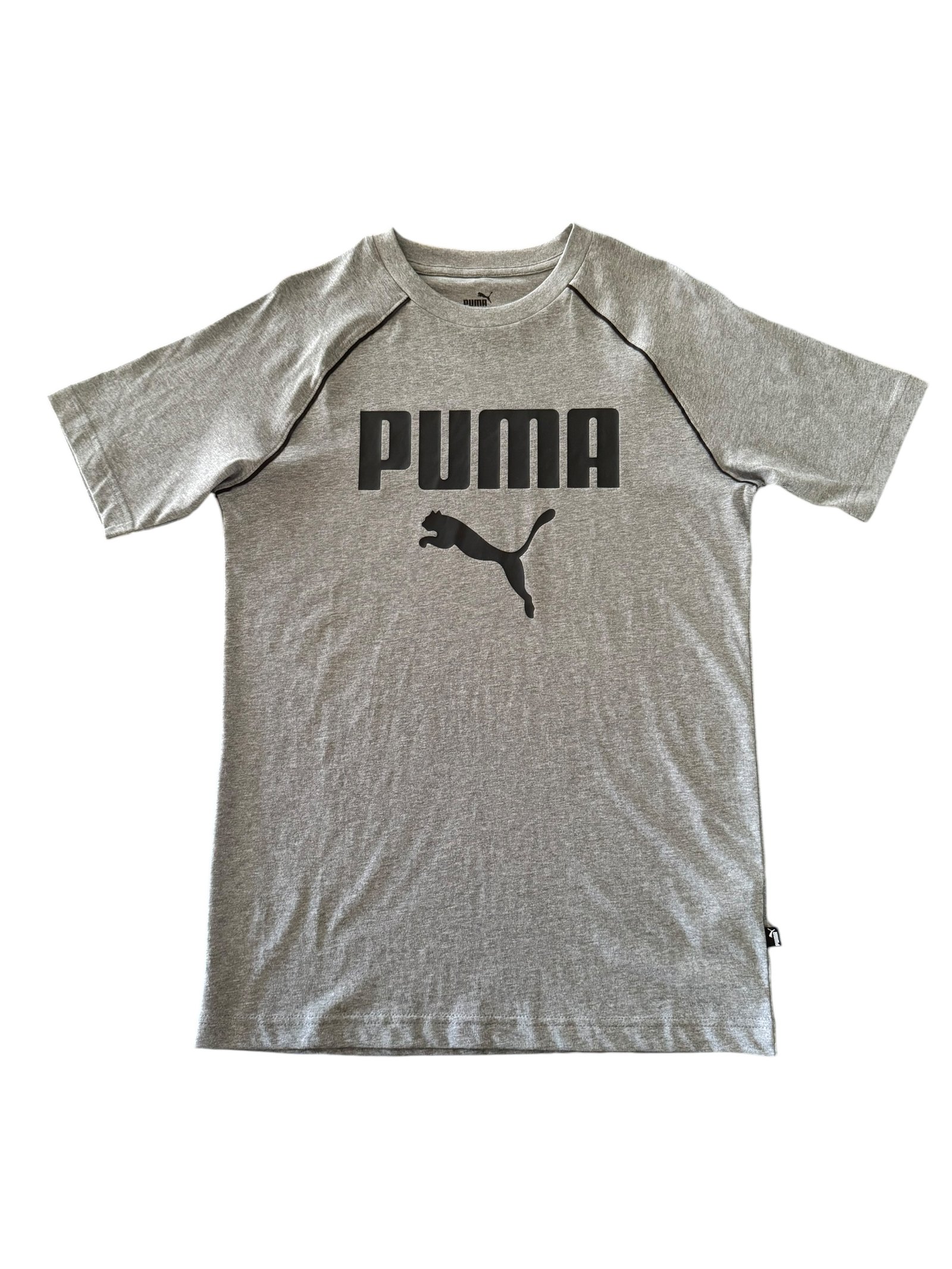 Camisa Puma Gris Black Logo