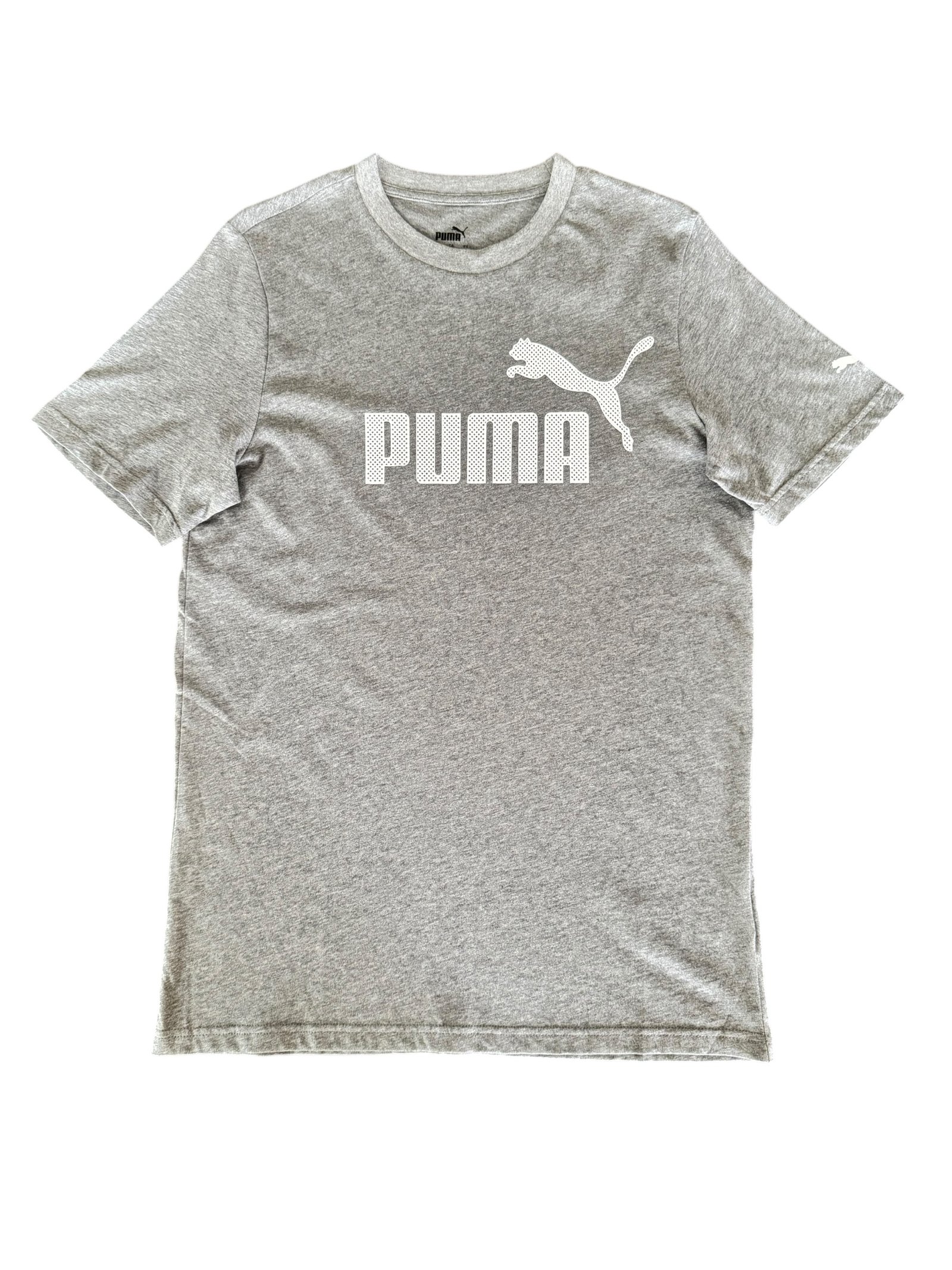 Camisa Puma Gris Heather White Logo